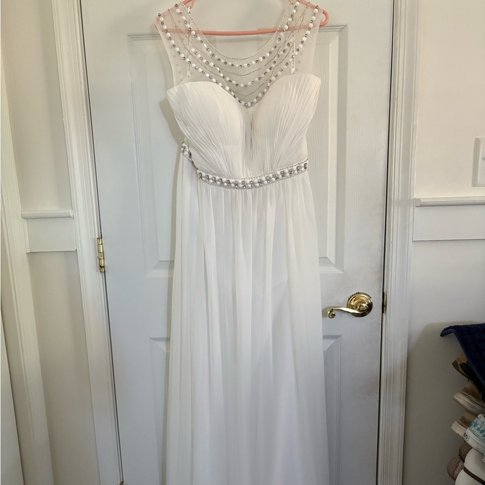 White wedding dress